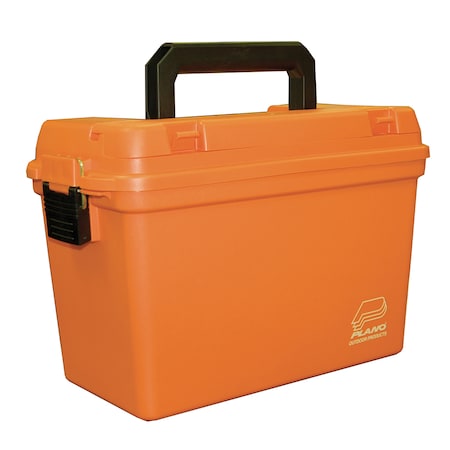 Plano Deep Dry Storage Box With Tray Orange 161250
